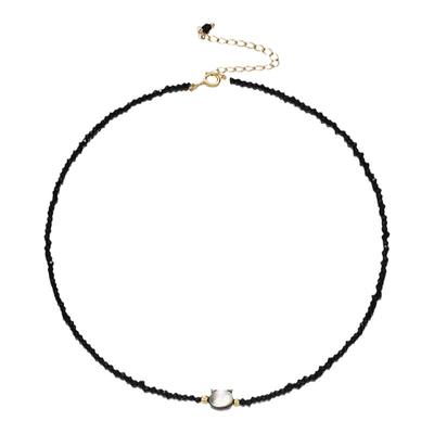 卡洛美黑耀猫咪头chocker颈链女轻奢高级感精致项链小众爆款饰品