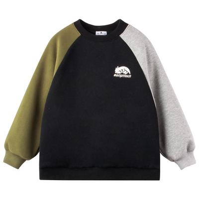 男童颗粒绒卫衣加绒加厚上衣