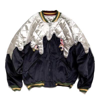 刺绣拼接外套夹克圆领冬季常规