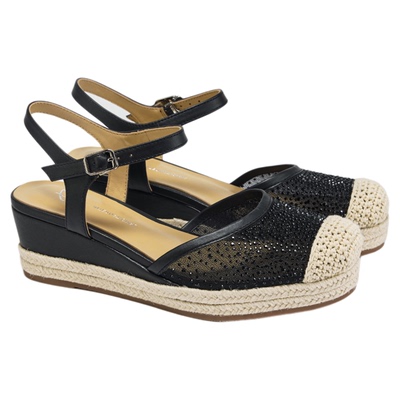 fed坡跟凉鞋夏季新款女鞋网面渔夫鞋透气时装凉鞋女款S0617-YA627