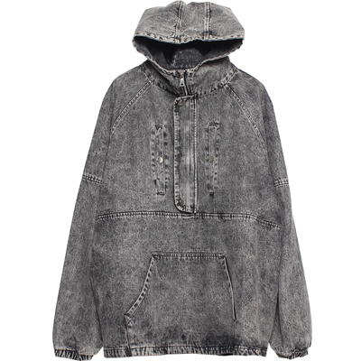 潮牌机能风连帽卫衣男