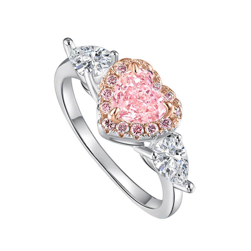 jewellwang钻玺粉钻心形水滴形