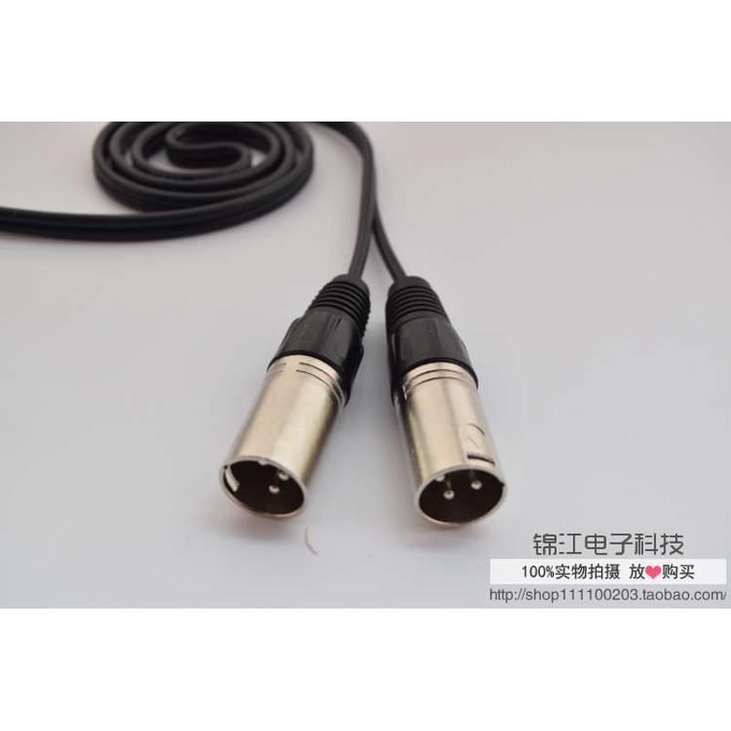 3.5一分二转2卡侬公 2XLR 3.5mm转双卡农公卡农母音频线