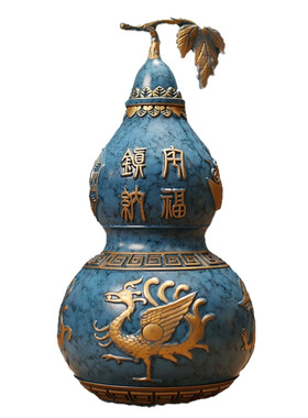 黄铜四神兽福禄葫芦摆件开业送礼