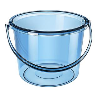 透明手提水桶洗衣桶宿舍储水用家用小塑料提桶洗澡带盖加厚食品级