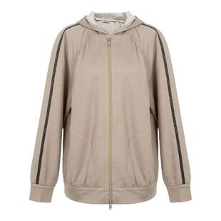 BC/BRUNELLO CUCINELLI 女士拉链宽松休闲连帽卫衣银泰301604
