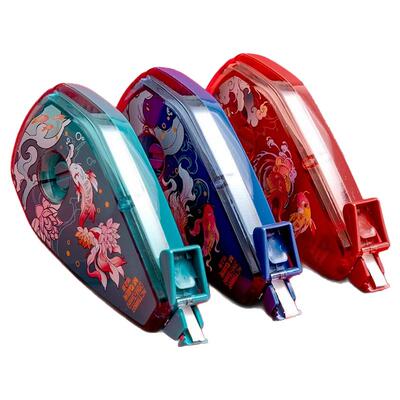 晨光锦鲤修正带小学生专用涂改带女生高颜值ins风修正贴官方旗舰店多功能改正带20米初中生专用大容量涂改带