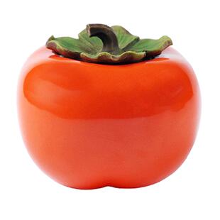 柿子茶叶罐陶瓷小号便携旅行密封罐茶叶盒存茶罐茶叶包装盒空礼盒