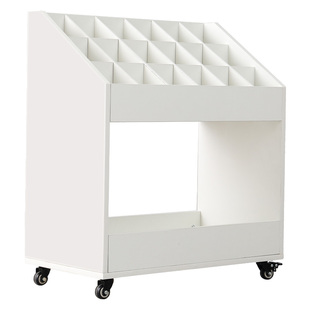 摄影棚收纳箱背景纸布多宫格柜影楼器材三脚灯架卡纸pvc收纳架柜