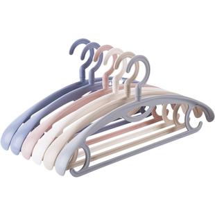 居家家宽肩无痕衣架家用晾衣服撑子学生挂晒衣撑钩凉衣架子宿舍用