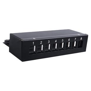 8口网络配线架屏蔽空架家用弱电箱机柜理线架12口网线模块直通架