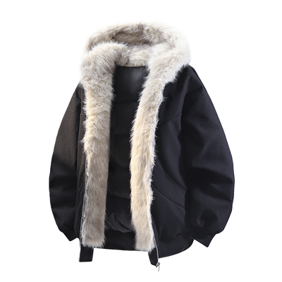 WASSUP HELLO美式座山雕羽绒服男款加厚冬季派克服情侣轻薄外套男