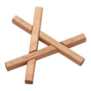 黑胡桃实木隔热垫 木质创意耐高温防烫锅垫餐桌餐盘垫壶承隔热架