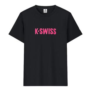 KSWISS盖世威T恤男女同款新款多巴胺简约百搭宽松运动上衣1710871