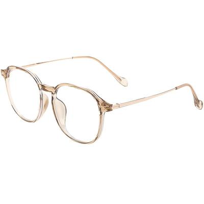 冷茶色超轻纯钛眼镜框架