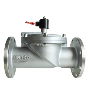 2W不锈钢法兰丝扣24V220V常闭电磁阀控制常开防水防爆螺纹DN50 80