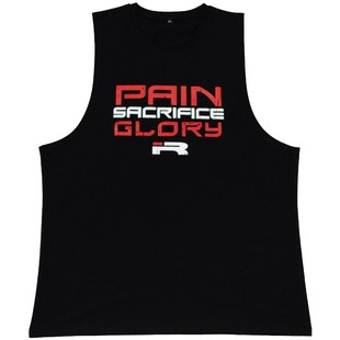 IR惩罚者运动无袖背心 健身男大码健美宽松纯棉坎肩透气力量举T恤