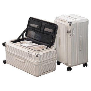 侧开口可扩容大深仓拉链行李箱大学生超大容量五轮男旅行拉杆箱女