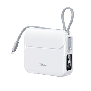 【新国标3C认证】remax睿量充电宝自带数据线三合一插头20000毫安超大容量薄小巧便携适用苹果15快充移动电源
