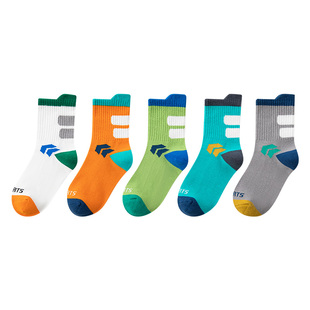 男童袜子秋冬季纯棉防臭吸汗耐脏儿童青少年运动加厚款大童中筒袜