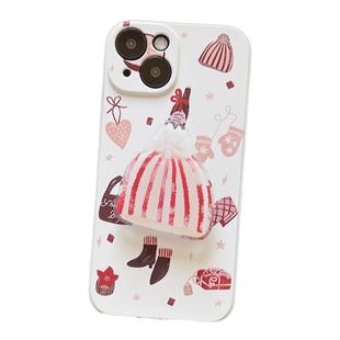 ins风冬日帽子适用iPhone15/16/17PROMAX/14PRO苹果新年圣诞节手机壳13/12