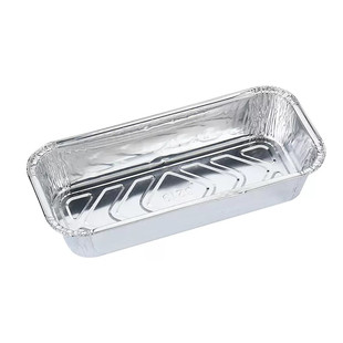 面包锡纸盒烘焙长方形烧烤盘专用商用烤串盒一次性铝箔餐盒带盖