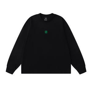 CLOTTEE by CLOT秋季基础长袖T恤男宽松情侣装圆领卫衣休闲上衣W