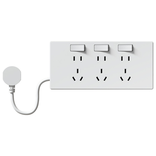 扩展式插座向左免接线多功能排插厨房原位替换超薄面板拓展转换器