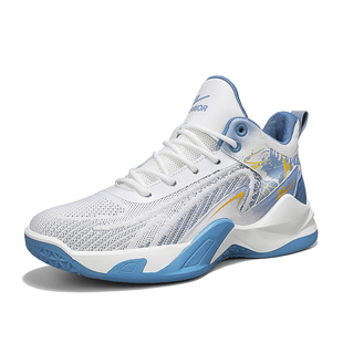 回力官方旗舰店实战篮球鞋男款透气耐磨减震防滑高帮运动鞋男
