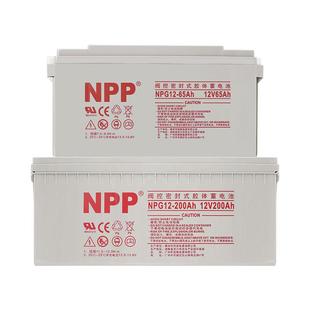 耐普NPP太阳能胶体蓄电池12v100ah150家用大容量120安ups房车路灯