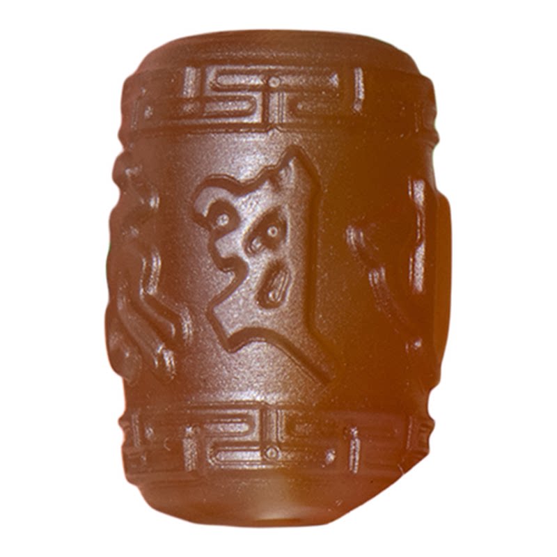 天然红玛瑙六字真言咒隔片