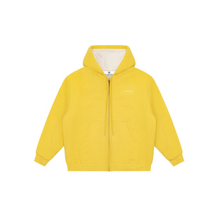 CALLED BACK连帽加绒卫衣外套女2025年冬季新款加厚连帽休闲上衣