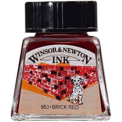 进口温莎牛顿Drawing Ink绘图墨水14ml印度墨水透明水彩钢笔淡彩