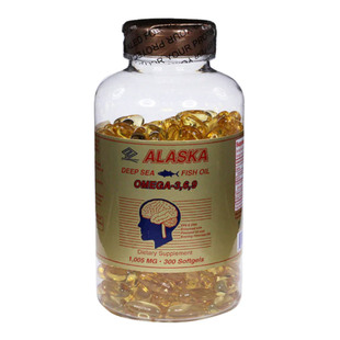 美国进口阿拉斯加深海鱼油软胶囊300粒 Omega369 EPA DHA亚麻籽油