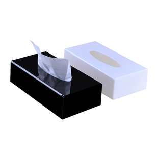 亚克力纸巾盒酒店专用KTV宾馆抽纸盒广告简约商业餐巾盒定制logo