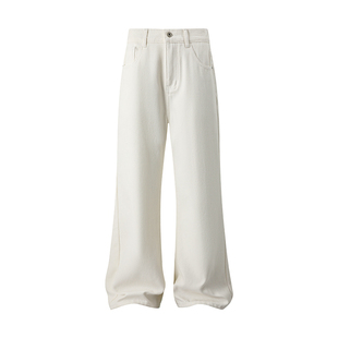 微喇加绒水洗渐变百搭vibe修身显瘦青少年户外保暖喇叭牛仔裤男款