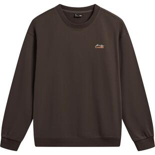 李宁卫衣男士春季2026新款情侣宽松长袖休闲圆领上衣女针织运动服