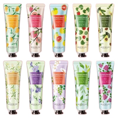 Maycreate护手霜方块款水果味水蜜桃花香味保湿滋润不油腻秋冬女