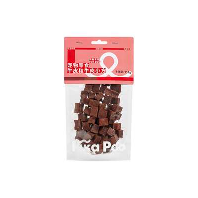 匹卡噗pikapoo狗狗零食烘焙牛肉粒金毛训练奖励宠物蛋白营养肉干