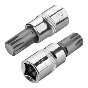 3/8中飞M花型内六角扳手套筒m8m10m12旋具套头十二角压批套筒工具