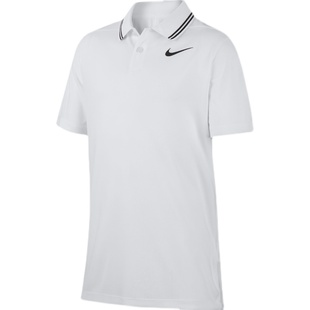 Nike女子高尔夫翻领短袖T恤polo衫golf运动上衣黑色夏季速干