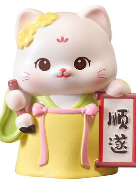 创意国潮古风猫咪小摆件文创礼物
