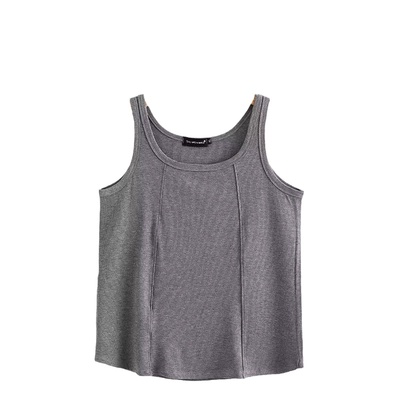 宛宛家纯色背心百搭时尚