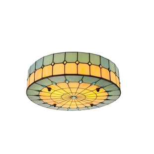 新品简约现代书房儿童房卧室餐厅客厅地中海风格蓝色玻璃吸顶灯具