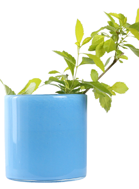 北欧浪漫玻璃蜡烛台 家用香薰蜡杯 水培小花盆笔筒收纳大口径摆件