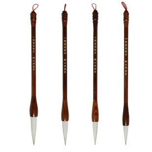 赋比兴 国家非遗 佘征军制 专业级兼毫提斗毛笔 大中小对笔毛笔套装福字书法高档对联特大号书法专用抓笔毛笔