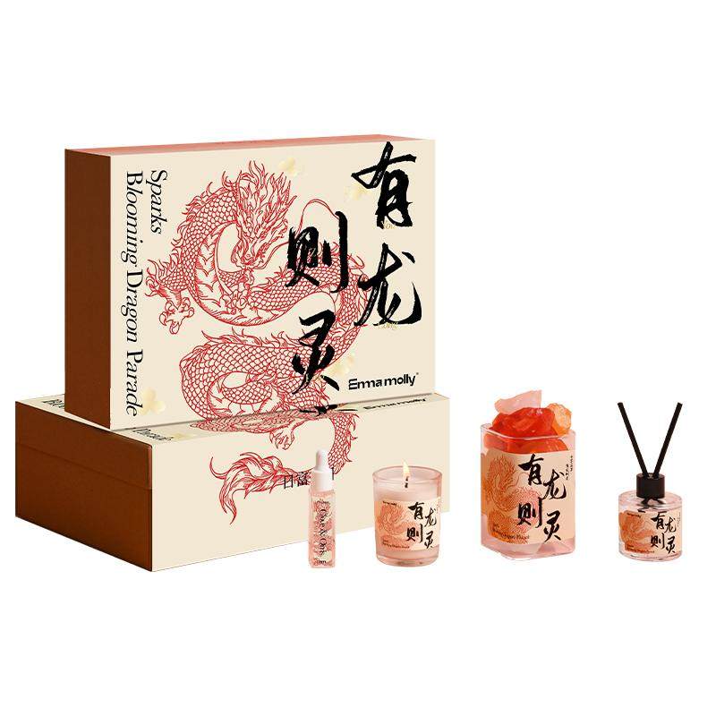 艾玛莫莉栀子花桂花香薰蜡烛礼盒套装香氛生日礼物女生结婚伴手礼