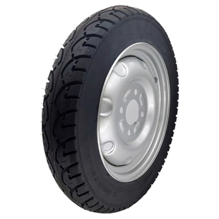 电动三轮车实心轮胎300-8/350/400/450-12寸载重外胎带钢圈免充气