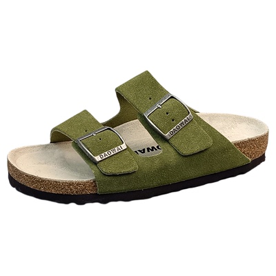 岛外休闲复古文艺风软木拖凉拖外穿男女情侣一字拖鞋经典勃肯鞋