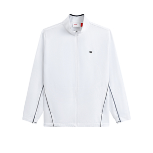 Wilson威尔胜官方春季男士DEPTH SHOT高弹力冲孔网球运动梭织外套